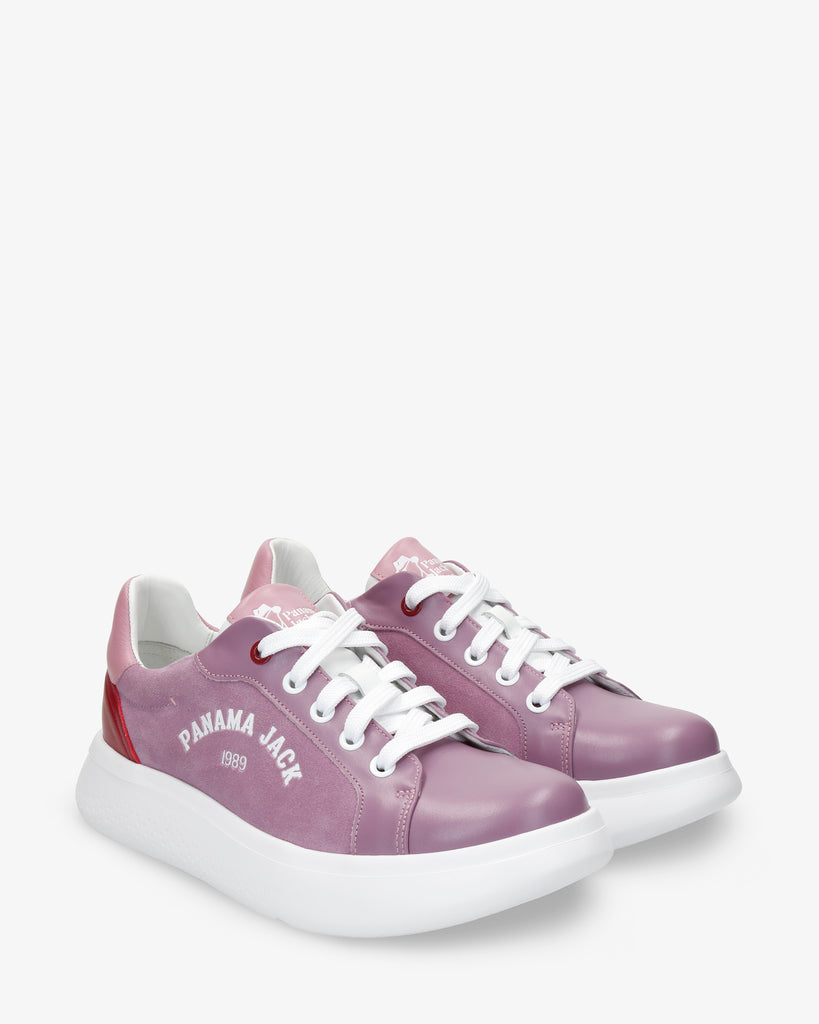 Yarely sneakers de piel con forro interior de piel. lila